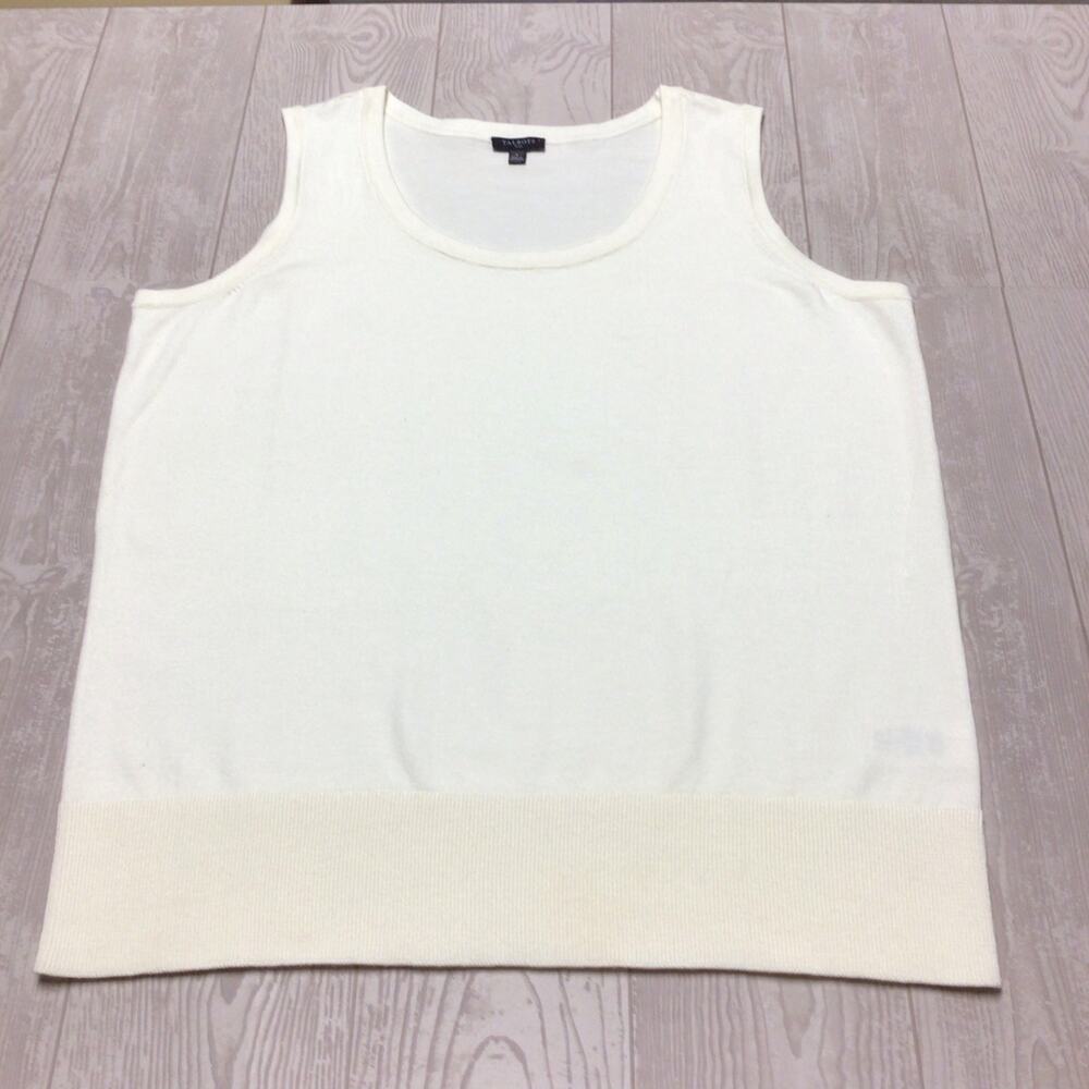 Talbots Women Plus Ivory Knit Top